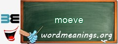 WordMeaning blackboard for moeve